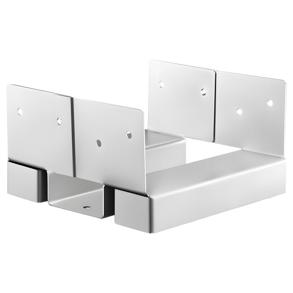 VEVOR 6x6 Post Base 10 Pcs, Inner Size 5.49x5.57inch/139.5x141.5mm Concrete Post Anchor, Heavy-Duty Zinc-Plated Carbon Steel Posts Brackets with 1 Inch Standoff Elevation, for Concrete Pergolas Patio