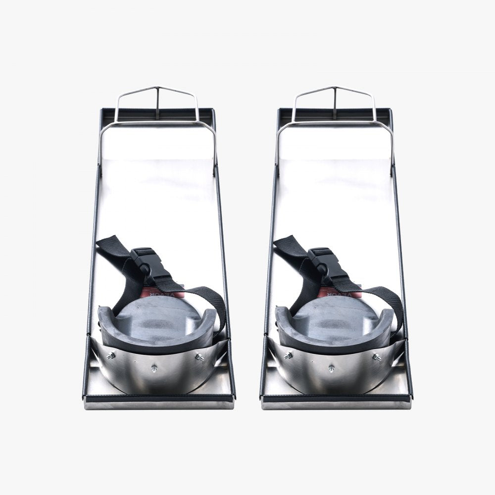 VEVOR Concrete Knee Boards Stainless Steel, 30'' x 8'' Concrete Sliders, Knee Boards For Concrete, Concrete Knee Pads Moving Sliders, with Knee Pads & Board Straps for Cement and Concrete Finishing