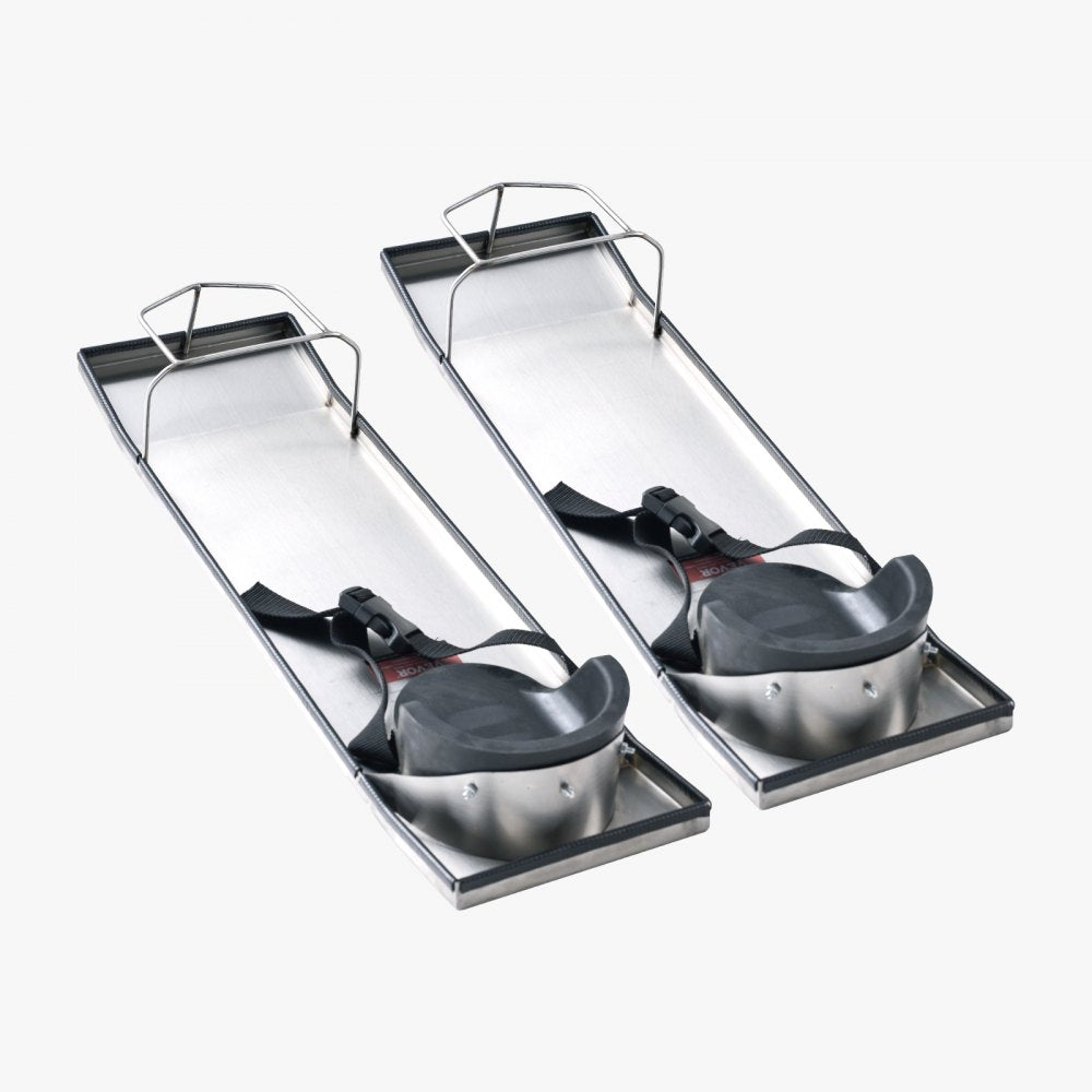VEVOR Concrete Knee Boards Stainless Steel, 30'' x 8'' Concrete Sliders, Knee Boards For Concrete, Concrete Knee Pads Moving Sliders, with Knee Pads & Board Straps for Cement and Concrete Finishing