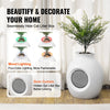 VEVOR Plant Cat Litter Box, Smart Odor Control System, Hidden Cat Litter Box with 9.48 in Large Entrance, Lighting Decoration & Sturdy ABS Material, Fit for Living Room/Corner/Outdoor Pool/Patio