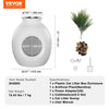 VEVOR Plant Cat Litter Box, Smart Odor Control System, Hidden Cat Litter Box with 9.48 in Large Entrance, Lighting Decoration & Sturdy ABS Material, Fit for Living Room/Corner/Outdoor Pool/Patio