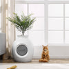 VEVOR Plant Cat Litter Box, Smart Odor Control System, Hidden Cat Litter Box with 9.48 in Large Entrance, Lighting Decoration & Sturdy ABS Material, Fit for Living Room/Corner/Outdoor Pool/Patio
