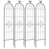 VEVOR Garden Trellis, 71 x 20 inch Rose Trellis, 4 Packs Garden Flower Rose Trellises with Powder-Coated Finish & Convenient Locking Design, Plant Support Trellises for Flowers, Vegetables, Roses
