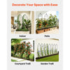 VEVOR Garden Trellis, 71 x 20 inch Rose Trellis, 8 Packs Garden Flower Rose Trellises with Powder-Coated Finish & Convenient Locking Design, Plant Support Trellises for Flowers, Vegetables, Roses