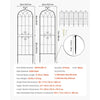 VEVOR Garden Trellis, 71 x 20 inch Rose Trellis, 8 Packs Garden Flower Rose Trellises with Powder-Coated Finish & Convenient Locking Design, Plant Support Trellises for Flowers, Vegetables, Roses