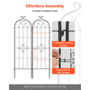 VEVOR Garden Trellis, 71 x 20 inch Rose Trellis, 6 Packs Garden Flower Rose Trellises with Powder-Coated Finish & Convenient Locking Design, Plant Support Trellises for Flowers, Vegetables, Roses