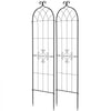 VEVOR Garden Trellis, 71 x 20 inch Rose Trellis, 2 Packs Garden Flower Rose Trellises with Powder-Coated Finish & Convenient Locking Design, Plant Support Trellises for Flowers, Vegetables, Roses