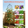 VEVOR Garden Trellis, 87 x 20 inch Rose Trellis, 4 Packs Garden Flower Rose Trellises with Powder-Coated Finish & Convenient Locking Design, Plant Support Trellises for Flowers, Vegetables, Roses