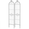 VEVOR Garden Trellis, 87 x 20 inch Rose Trellis, 2 Packs Garden Flower Rose Trellises with Powder-Coated Finish & Convenient Locking Design, Plant Support Trellises for Flowers, Vegetables, Roses