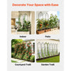 VEVOR Garden Trellis, 87 x 20 inch Rose Trellis, 6 Packs Garden Flower Rose Trellises with Powder-Coated Finish & Convenient Locking Design, Plant Support Trellises for Flowers, Vegetables, Roses