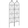 VEVOR Garden Trellis for Climbing Plants, 71 x 20 in, 2 Packs Rustproof Metal Garden Flower Trellis, Outdoor Climbing Rose Trellis Cucumbers Support, Decorative Clematis Trellis for Courtyards Lawns