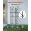 VEVOR Garden Trellis for Climbing Plants, 87 x 20 in, 2 Packs Rustproof Metal Garden Flower Trellis, Outdoor Climbing Rose Trellis Cucumbers Support, Decorative Clematis Trellis for Courtyards Lawns