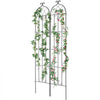 VEVOR Garden Trellis for Climbing Plants, 87 x 20 in, 2 Packs Rustproof Metal Garden Flower Trellis, Outdoor Climbing Rose Trellis Cucumbers Support, Decorative Clematis Trellis for Courtyards Lawns
