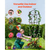 VEVOR Garden Trellis for Climbing Plants, 87 x 20 in, 4 Packs Rustproof Metal Garden Flower Trellis, Outdoor Climbing Rose Trellis Cucumbers Support, Decorative Clematis Trellis for Courtyards Lawns