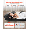 VEVOR Car Air Mattress, Inflatable Back Seat Car Camping Mattress, Flocking Travel Beds, Durable Portable Sleeping Pad with Air Pump, 2 Pillows, Nozzle, Carry Bag, Fits Most SUV MPV Sedan, Black