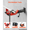 VEVOR Vise Plate Holder, 3-in-1 Table/Wall/Hitch Mounted for 2" Receivers, 4-Level Adjustable Length, Heavy-Duty Steel, Compatible with Pipe Vises & Bench Grinders for Vehicle Repairs, Metalworking