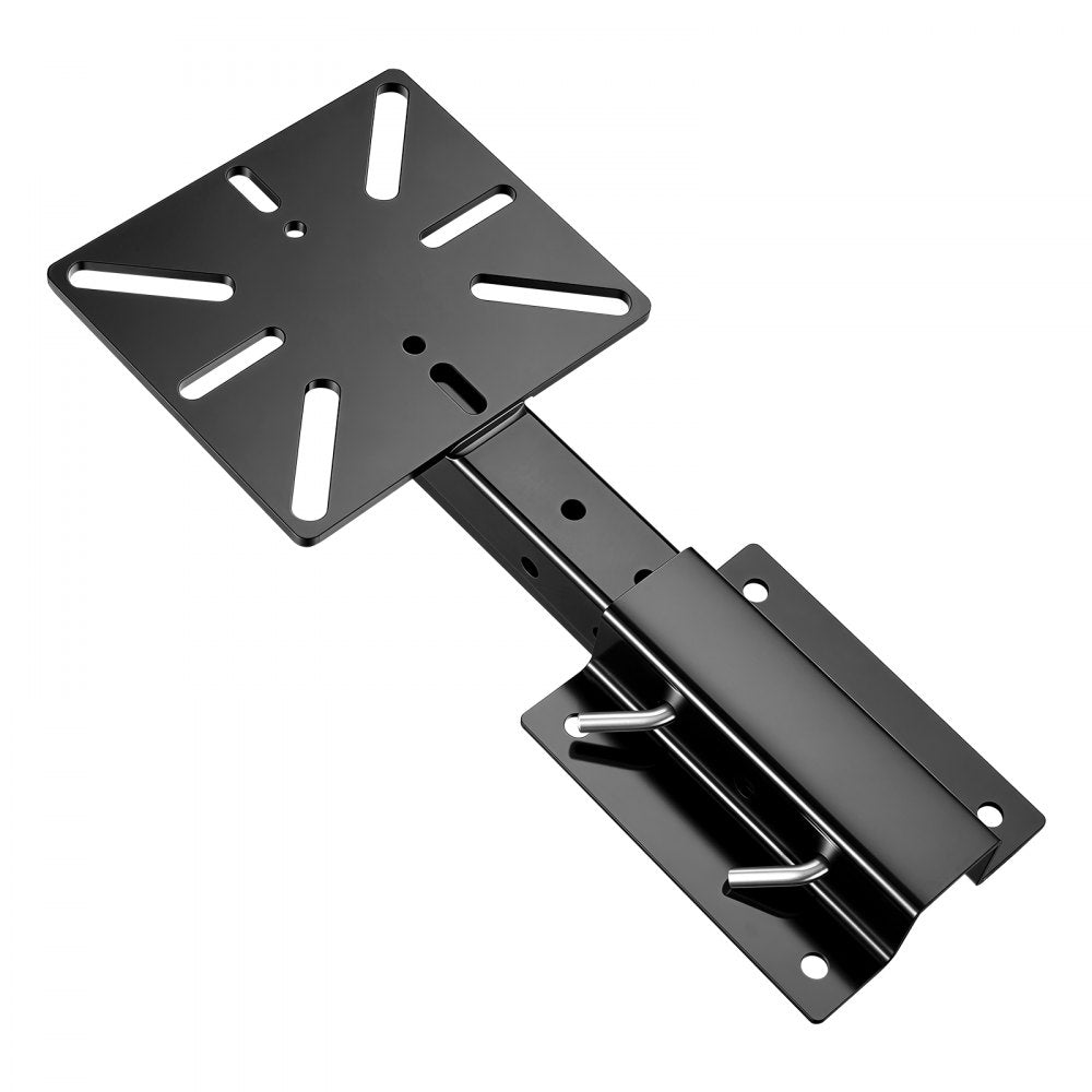 VEVOR Vise Plate Holder, 3-in-1 Table/Wall/Hitch Mounted for 2" Receivers, 4-Level Adjustable Length, Heavy-Duty Steel, Compatible with Pipe Vises & Bench Grinders for Vehicle Repairs, Metalworking