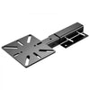 VEVOR Vise Plate Holder, 3-in-1 Table/Wall/Hitch Mounted for 2" Receivers, 4-Level Adjustable Length, Heavy-Duty Steel, Compatible with Pipe Vises & Bench Grinders for Vehicle Repairs, Metalworking