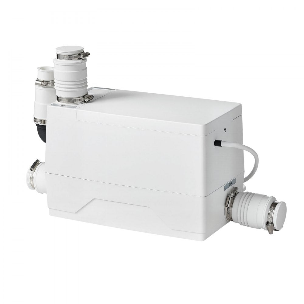 VEVOR Utility Sink Pump 350W 7200L/h Flow 26.2 ft / 8 m Head Drain Pump, Waste Water Disposal Machine with 3 Inlets, Portable & Powerful Performance, for Basement, Kitchen, Sink, Shower, Gray Water