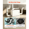 VEVOR Utility Sink Pump 800W 12000L/h Flow 32.8 ft/10 m Head Macerator Pump, Waste Water Disposal Macerating Machine with 3 Inlets, for Basement, Kitchen, Sink, Shower, Bathtub, Laundry Gray Water