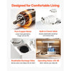 VEVOR Utility Sink Pump 800W 12000L/h Flow 32.8 ft/10 m Head Macerator Pump, Waste Water Disposal Macerating Machine with 3 Inlets, for Basement, Kitchen, Sink, Shower, Bathtub, Laundry Gray Water
