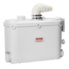VEVOR Macerator Pump, 500W, 29 GPM Flow, 26 ft/8 m Head, Macerator Sewerage Toilet Pump with 4 Water Inlets, Waste Water Disposal Upflush Machine for Kitchen, Basement, Shower, Sink, Laundry, Bathtub