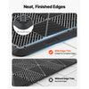 VEVOR Transition Edge Kit, 11-Piece, Durable PP Interlocking Modular Garage Floor Edging, Easy Installation, Edge Protection for Wet Area Restaurant, Only Compatible with VEVOR Drainage Mats, Black