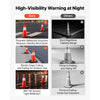 VEVOR Traffic Safety Cones 8 Pack 18 Inch Flexible PVC Orange Traffic Cones, For Parking Lots and Home Use, with Weighted Black Base, Reflective Collar Visible at Night, Heavy Duty Design, Easy Storage