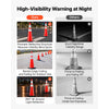 VEVOR Traffic Safety Cones 4 Pack 36 Inch Flexible PVC Orange Traffic Cones, For Highway Warning or Traffic Control, Weighted Black Base, Reflective Collar Visible at Night, Heavy Duty, Easy Storage