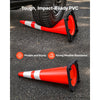 VEVOR Traffic Safety Cones 8 Pack 36 Inch Flexible PVC Orange Traffic Cones, For Highway Warning or Traffic Control, Weighted Black Base, Reflective Collar Visible at Night, Heavy Duty, Easy Storage