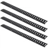 VEVOR E Track Tie-Down Rail Kit, 18PCS 5' E-Tracks Set Includes 4 Steel Rails & 8 O-Ring Anchors & 4 Tie-Offs with D-Ring & 2 Ratchet Straps, Securing Accessories for Cargo Motorcycles Bikes, 2000 lbs