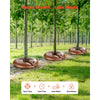 VEVOR Tree Watering Rings, 4 Pcs 16 Gallons Tree Watering Bags, 6-9 Hours Slow Release, Refillable Planting Water Bags, Water Saving, Heavy Duty Watering System for Shrub Tree Root Drip Irrigation