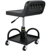 VEVOR Rolling Garage Stool, 300LBS Capacity, Adjustable Height from 15.7 in to 20.5 in, Mechanic Seat with 360-degree Swivel Wheels and Tool Tray, for Workshop, Auto Repair Shop, Black