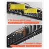 VEVOR E Track Tie-Down Rail Kit, 30PCS 5FT E-Tracks Set Includes 4 Steel Rails & 2 Single Slot & 8 O Rings & 8 Tie-Offs with D-Ring & 8 End Caps, Securing Accessories for Cargo, Motorcycles, and Bikes