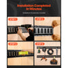 VEVOR E Track Tie-Down Rail Kit, 30PCS 5FT E-Tracks Set Includes 4 Steel Rails & 2 Single Slot & 8 O Rings & 8 Tie-Offs with D-Ring & 8 End Caps, Securing Accessories for Cargo, Motorcycles, and Bikes