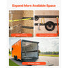 VEVOR E Track Tie-Down Rail Kit, 30PCS 5FT E-Tracks Set Includes 4 Steel Rails & 2 Single Slot & 8 O Rings & 8 Tie-Offs with D-Ring & 8 End Caps, Securing Accessories for Cargo, Motorcycles, and Bikes