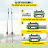 VEVOR Linear Rail HSR15-1500mm? 2pcs Linear Guideway Rail?4X Square Type Carriage Bearing Blocks?Linear Rail Support for 15mm Slotted Bearings