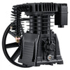 VEVOR Air Compressor Pump Head, 5HP 12.4CFM, Twin-Cylinder Oil Lubricated Air Compressor Piston Pump Head, Single Stage Cast Iron Replacement Head with Max 145PSI Pressure for Woodworking Auto Repair