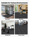 VEVOR Puzzle Exercise Mat, 24 PCS Fitness Equipment Mats, 24 x 24 x 0.4 in, High-Density EVA Foam Mats Set, Interlocking Rubber Soft Tiles, Protective Floor Padding with Gray Dots for Home Gym Office