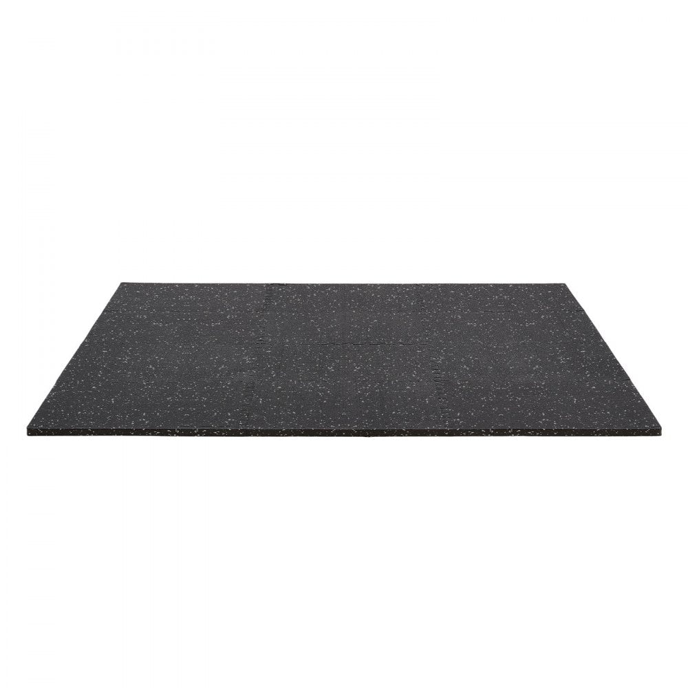 VEVOR Puzzle Exercise Mat, 12 PCS Fitness Equipment Mats, 24 x 24 x 0.79 in, High-Density EVA Foam Mats Set, Interlocking Rubber Soft Tiles, Protective Floor Padding with Gray Dots for Home Gym Office
