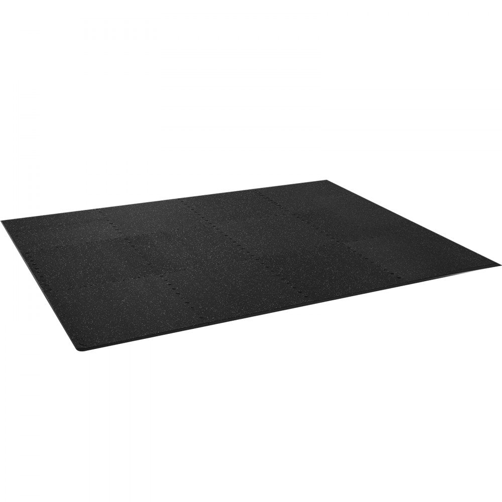 VEVOR EVA Interlocking Foam Floor Mats, 0.56 in Thickened 12 Pcs Puzzle Rubber Tiles, 24 x 24 in Exercise Floor Mat for Workout & Fitness, Heavy Duty Flooring Mats for Home, Gym, Office-48 Sq Ft