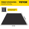 VEVOR Fire Blankets, 2 Pack Welding Blankets, 8\' x 10\' Fire Suppression Blanket, 1022°F Flame Retardant Blanket, Black Fire Emergency Blankets, Fiberglass Fire Retardant Blanket with 12 Brass Gromme