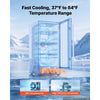 VEVOR Outdoor Beverage Refrigerator, 15 Inch Undercounter Drink Fridge, 304 Stainless Steel Door, 3.0 Cu. Ft, Hold 94 Cans, Powerful Cooling System, Built-in / Freestand Cooler, Home Bar & Patio