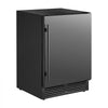 VEVOR Beverage Refrigerator, 24 Inch Under Counter Drink Fridge, Black, Hold 180 Cans, 5.0 Cu. Ft, Built-in / Freestand Cooler, Powerful Quiet Cooling System, 3 Shelves, Home Kitchen & Bar