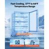 VEVOR Outdoor Beverage Refrigerator, 24 Inch Undercounter Drink Fridge, 304 Stainless Steel Door, 5.0 Cu. Ft, Hold 180 Cans, Powerful Cooling System, Built-in / Freestand Cooler, Home Bar & Patio