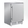 VEVOR Outdoor Beverage Refrigerator, 24 Inch Undercounter Drink Fridge, 304 Stainless Steel Body, 5.0 Cu. Ft, Hold 180 Cans, Powerful Cooling System, Built-in / Freestand Cooler, Home Bar & Patio