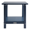 VEVOR Outdoor Side Table, 17.72W x 14.96D x 17.32H Inch, Double Layer HDPE Outside End Table for Easy Maintenance, Withstand Harsh Weather, Fit for Patio, Pool, Beach, Porch, Indoor, Backyard, Blue