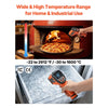 VEVOR Infrared Thermometer, -22℉ to 2912℉ Dual-Mode IR Thermometer Gun with K-Type Thermocouple, Dual Laser Heat Temperature Gun Non-Contact for Metal Smelting/Engine/Industry/Cooking (Not for Human)