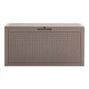 VEVOR Deck Box, 100 Gallon Outdoor Storage Box, 48.0" x 21.5" x 24.5", Waterproof PP Deckbox with Aluminum Alloy Padlock, for Patio Furniture, Pool Toys, Garden Tools, Outdoor Cushions, Gray