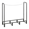 VEVOR Firewood Rack 4ft 1/4 Cord Heavy Duty Outdoor Wood Storage Holder, for Fireplace Patio Deck, 550 lbs Load Capacity, Carbon Steel Frame Fire Log Stacker Stand, Metal Wood Pile Organizer, Black